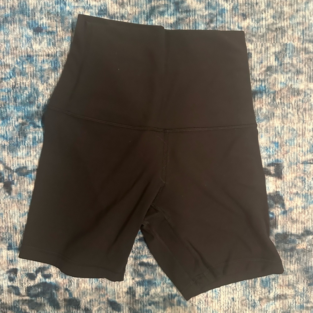 Lululemon Black Align 6 Inch Bike Shorts